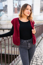 Elise Gilet - Burgundy