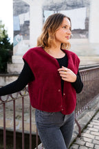Elise Gilet - Burgundy