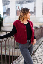 Elise Gilet - Burgundy