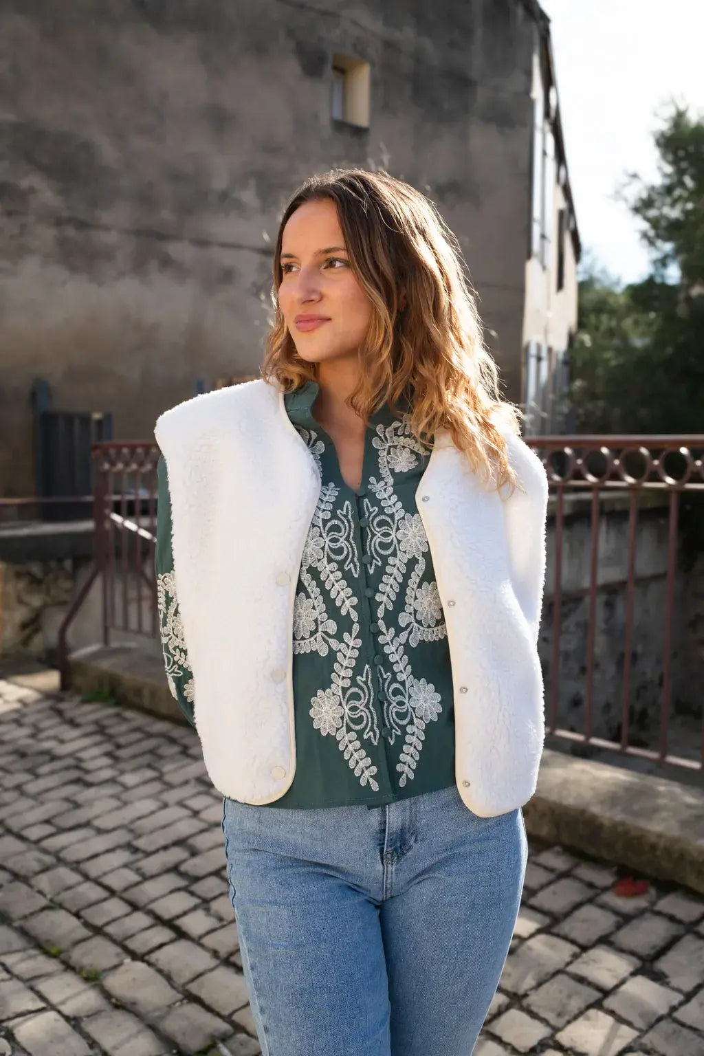 Gilet Elise - Ecrù
