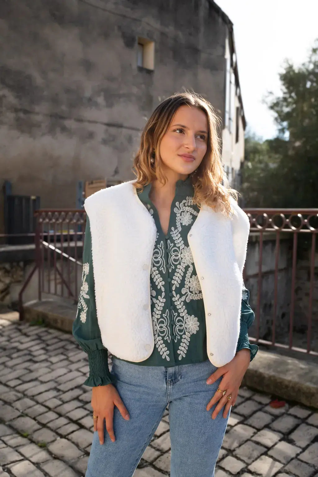 Gilet Elise - Ecrù