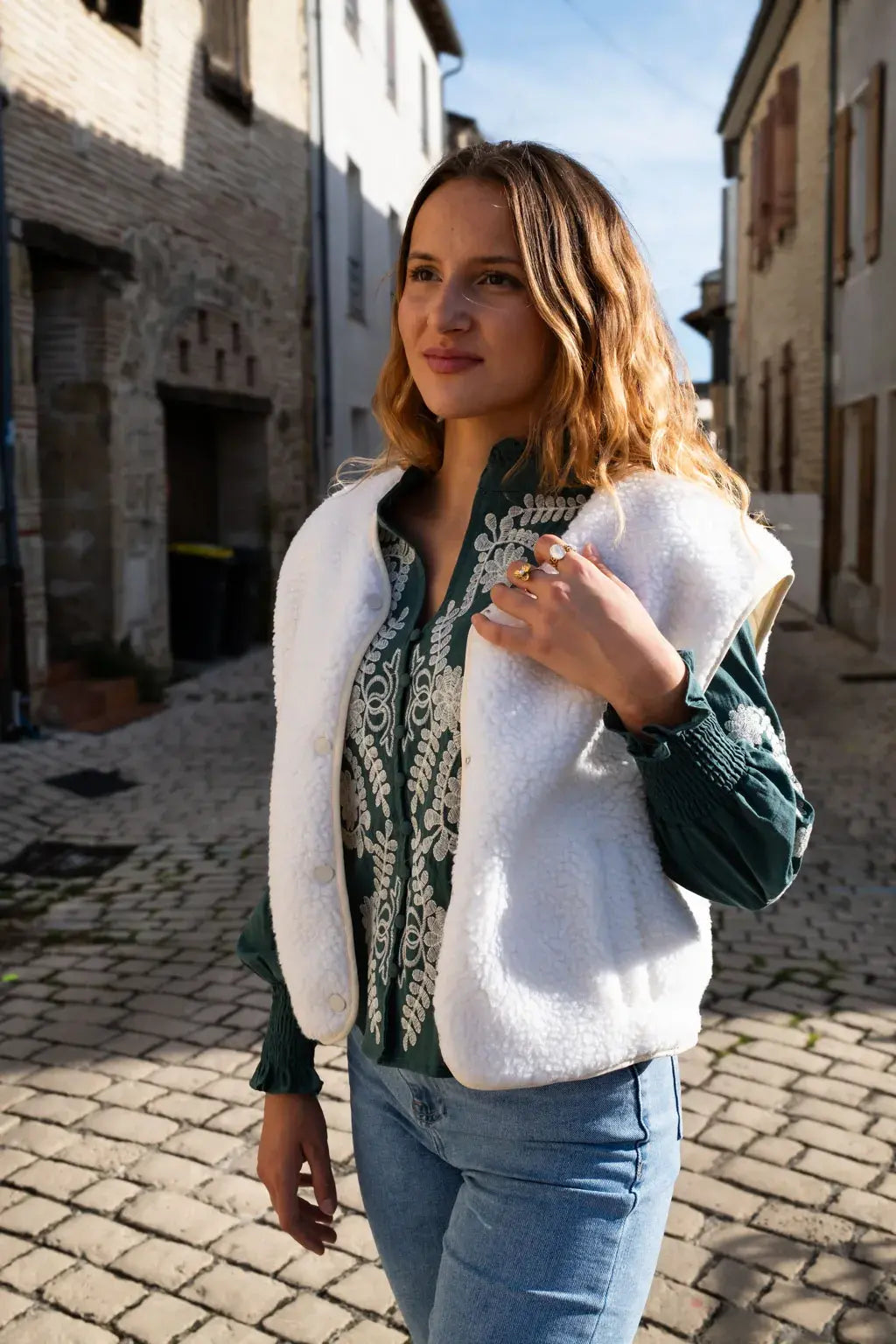 Gilet Elise - Ecrù