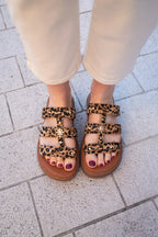 Mules Soleil Léopard