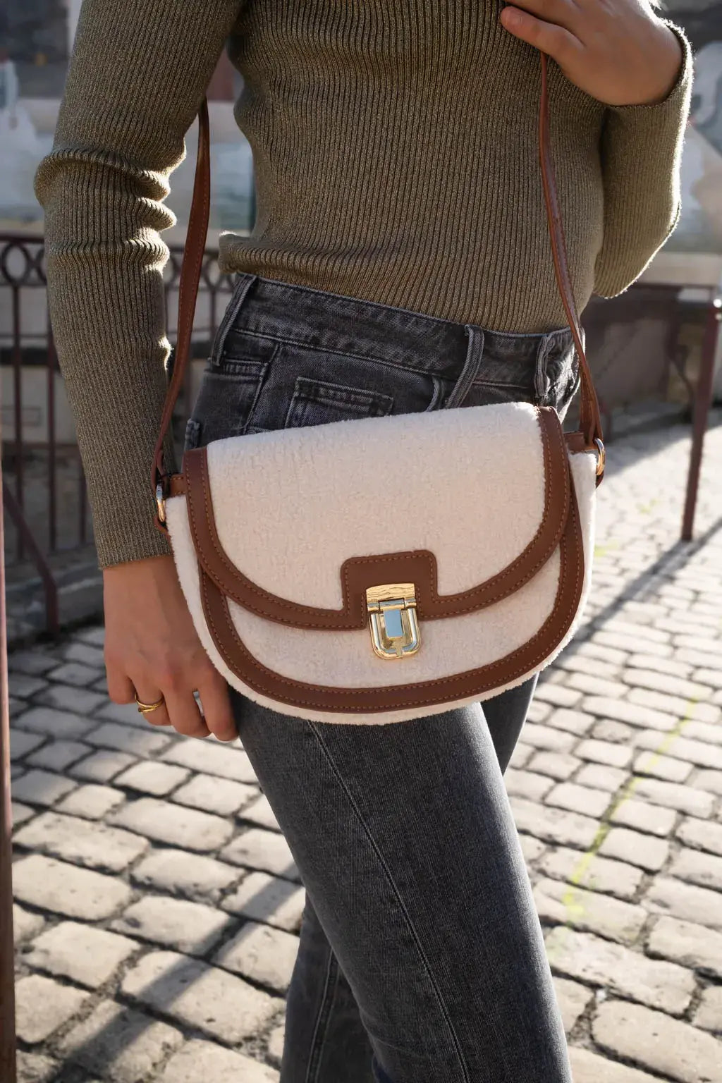 Bolso Era - Crudo/Coñac