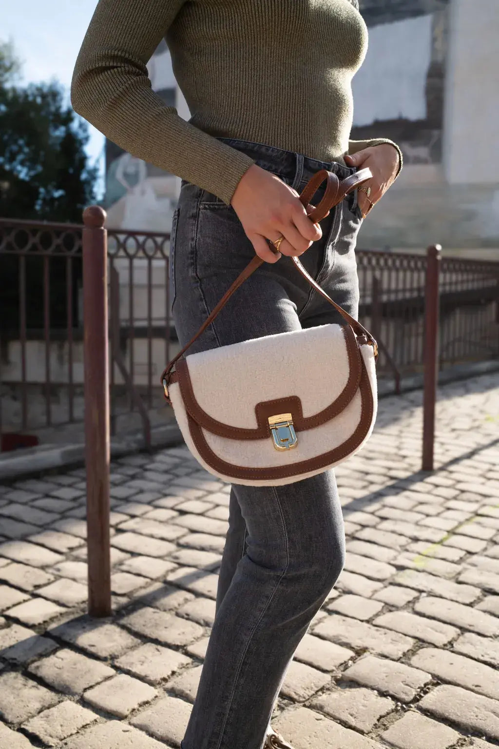 Bolso Era - Crudo/Coñac