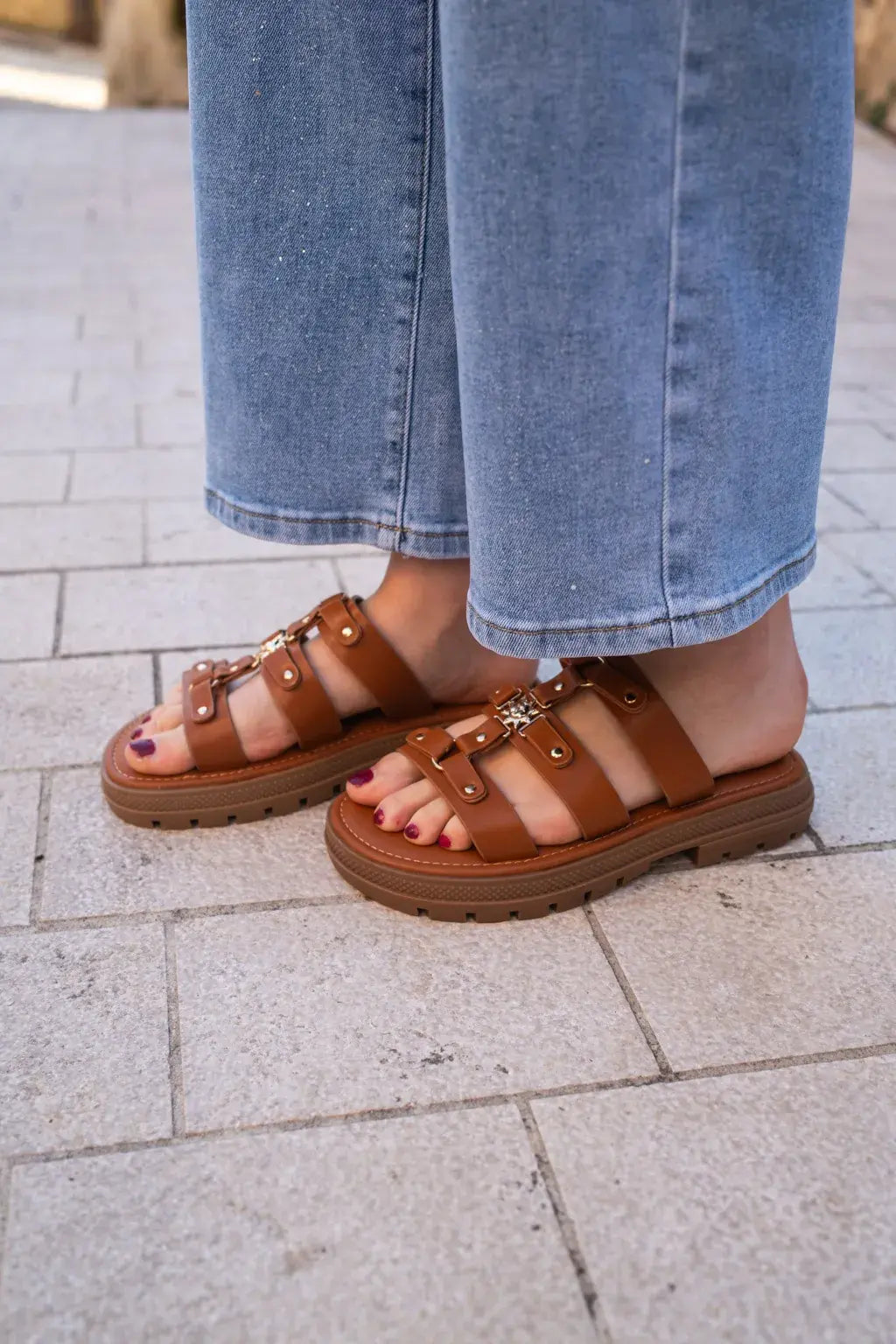 Camel Sun Mules