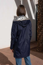 Regenjas Mandy Lang - Marineblauw/Goud