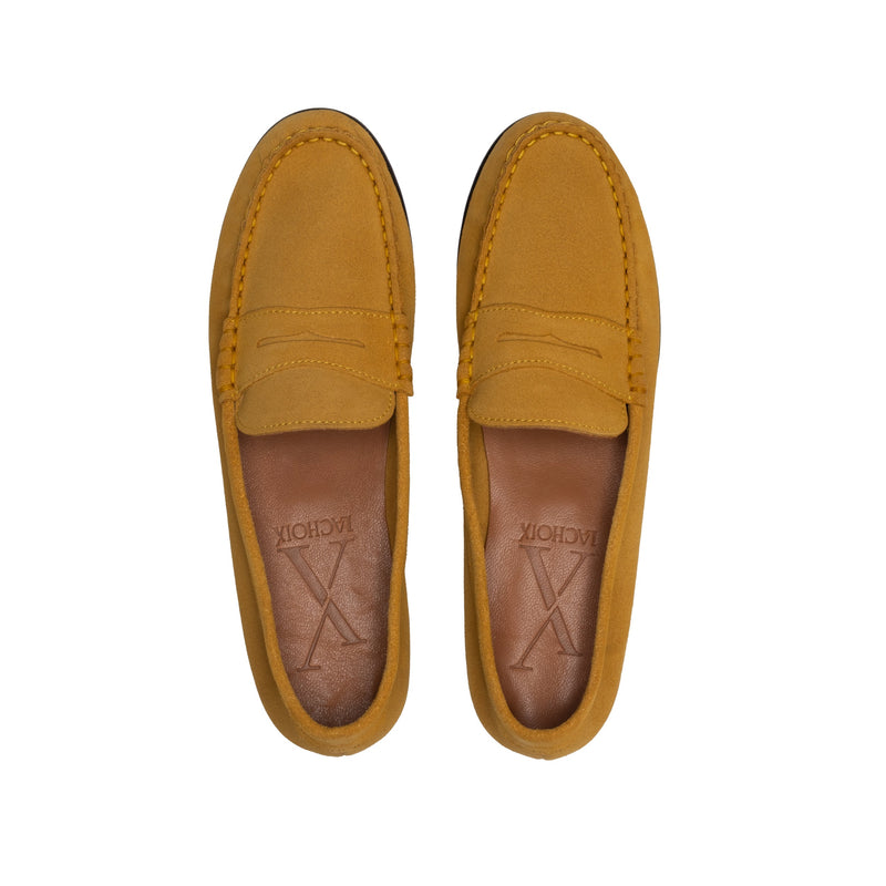 Penny Loafer Suede Dandelion - Lachoix