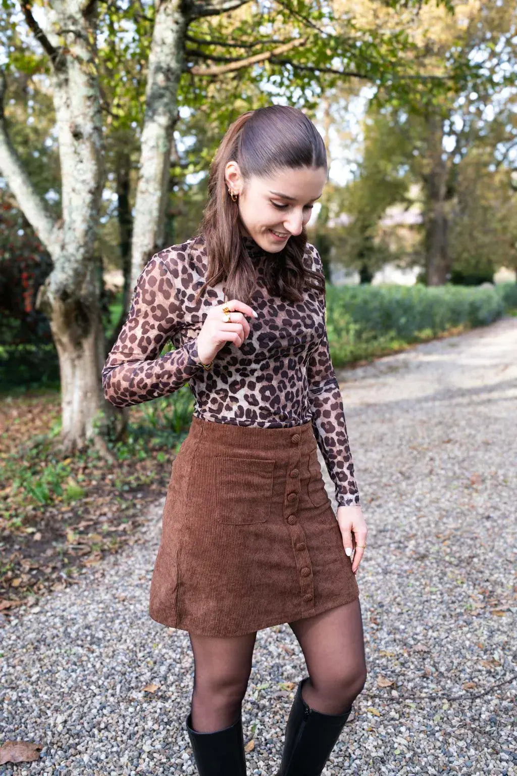 Falda Betty - Chocolate