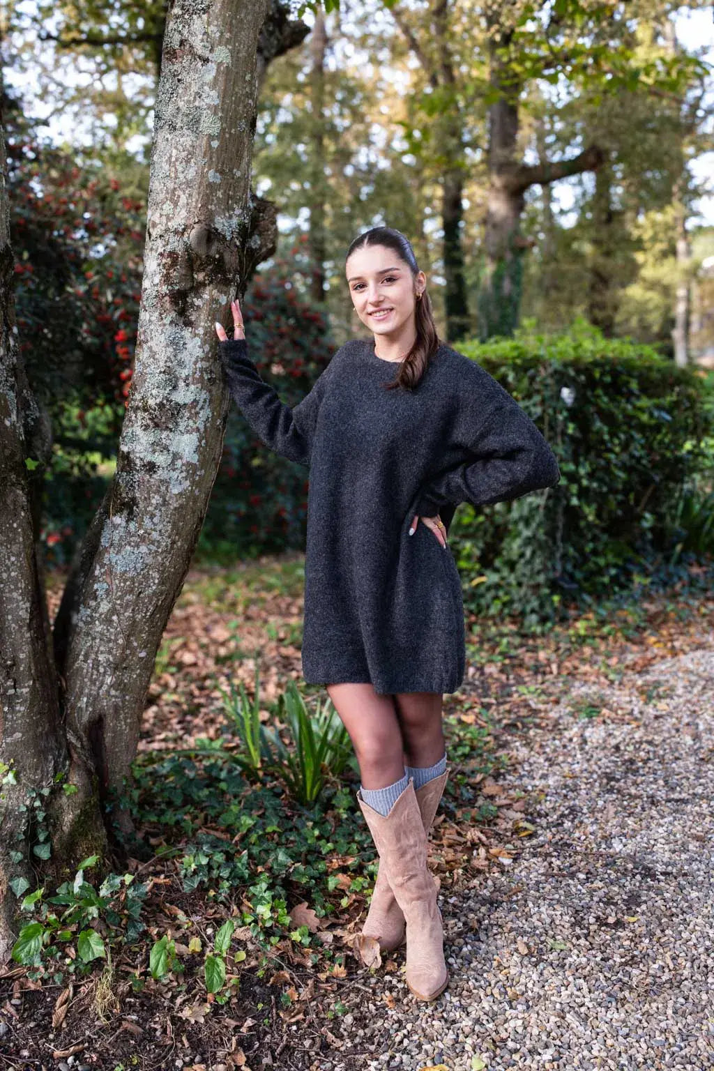 Vanina Taupe cowboy boots