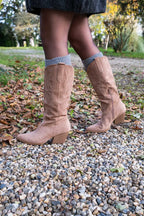 Vanina Taupe cowboy boots