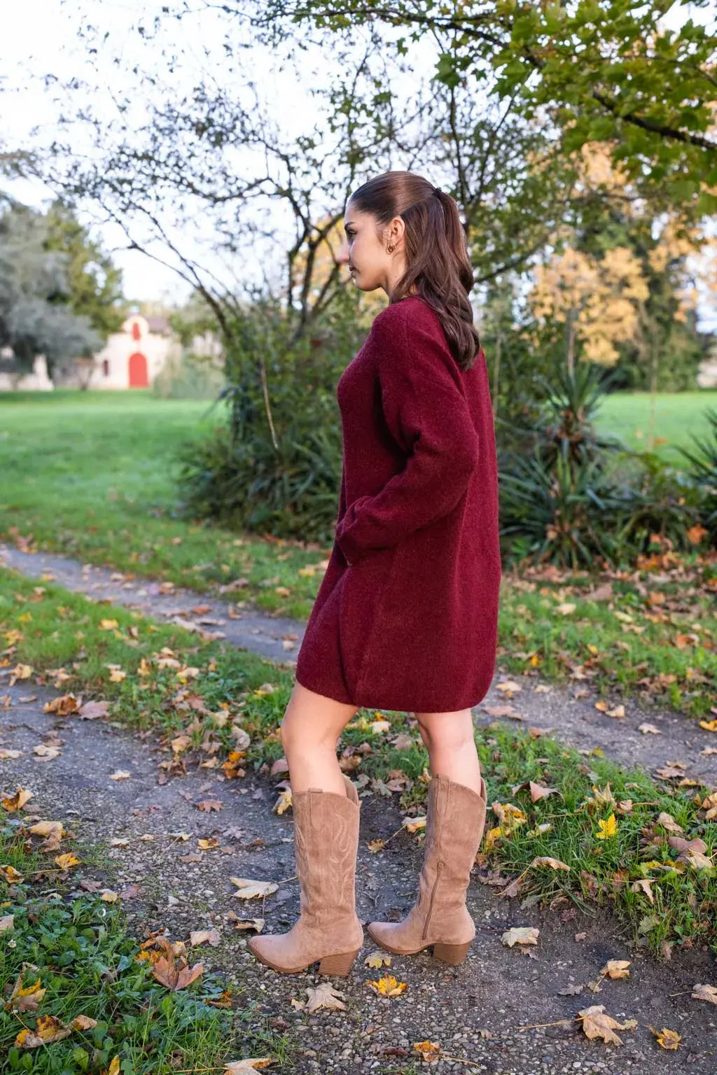 Vanina Taupe cowboy boots