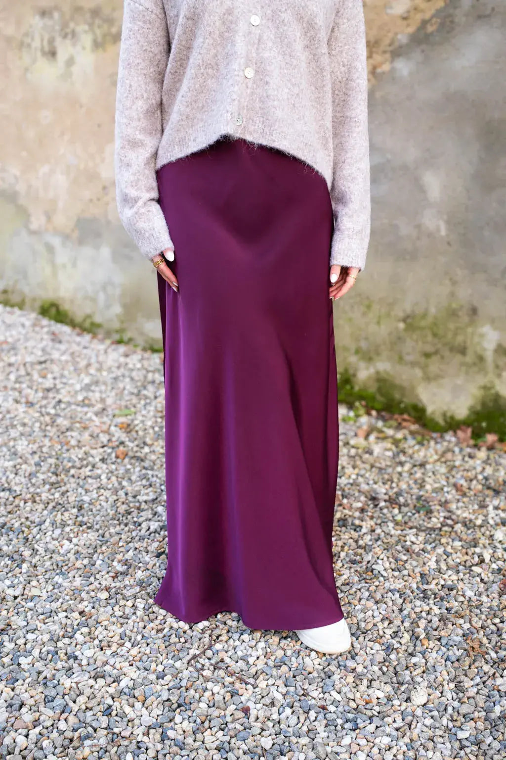 Spódnica Lyra – Śliwkowa