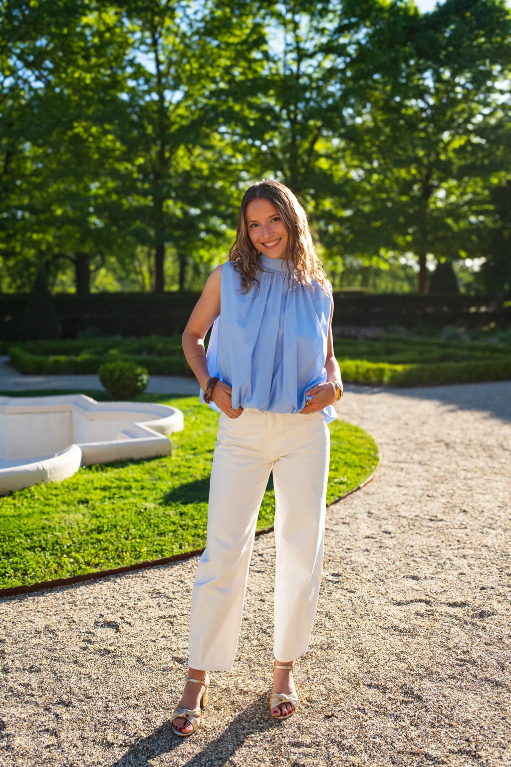 Blue Pia Blouse