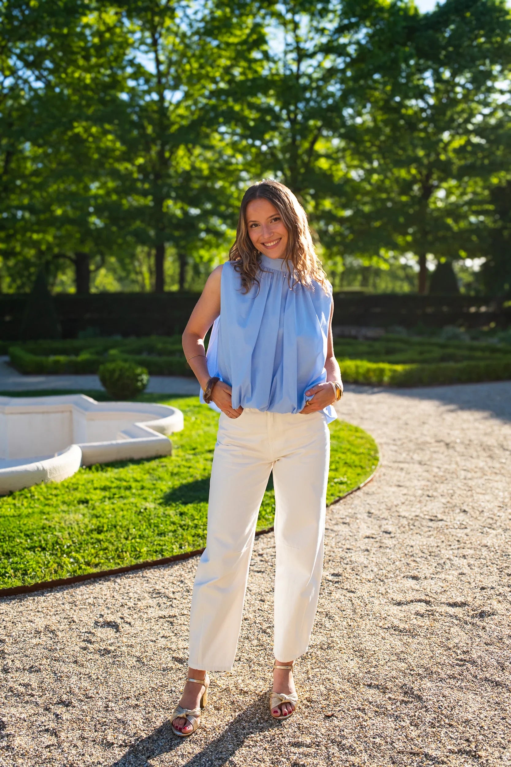 Blue Pia Blouse