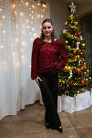 Blouse Orphéa Bordeaux