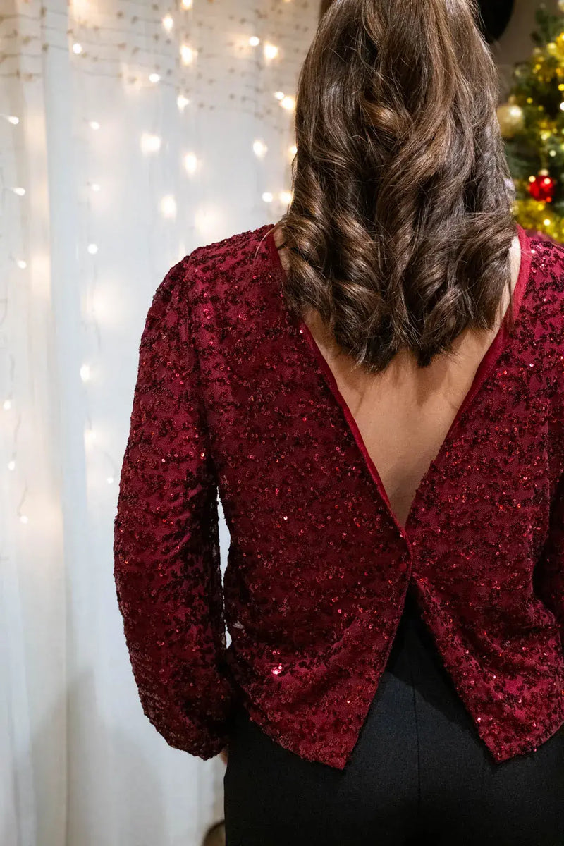 Blouse Orphéa Bordeaux