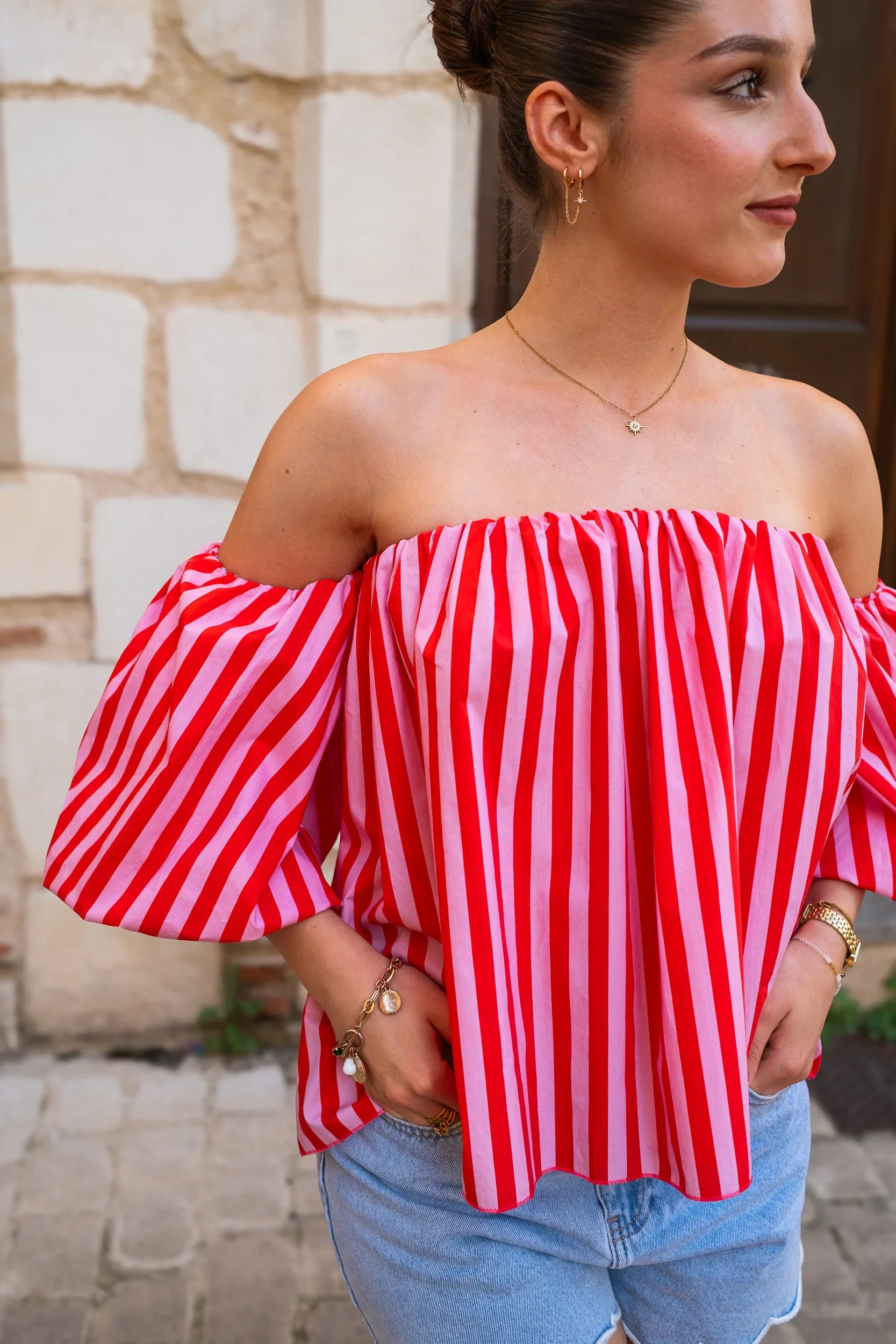 Blusa Cora Rosa
