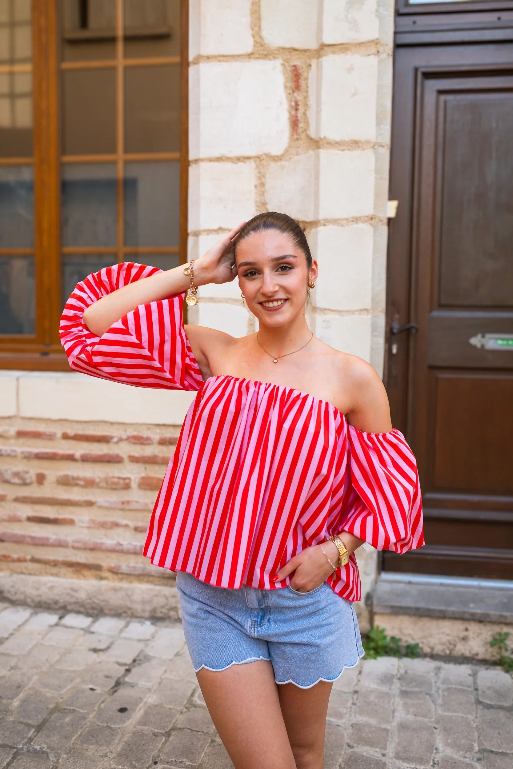 Blusa Cora Rosa