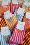 Cool Mom Glitter Socks Blue/White