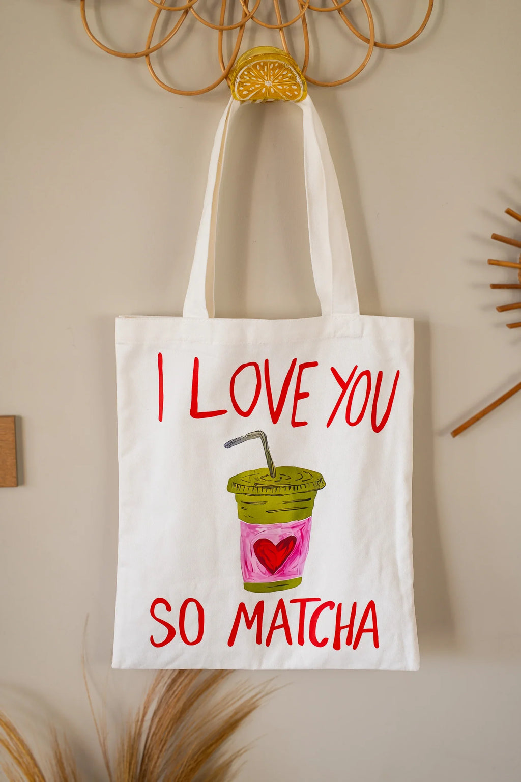 Torba płócienna Love Matcha