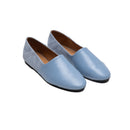 Baby Blue Slip-On Leather and Suede - Lachoix