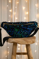 Sac Banane À Sequins Sina Bleu Vert