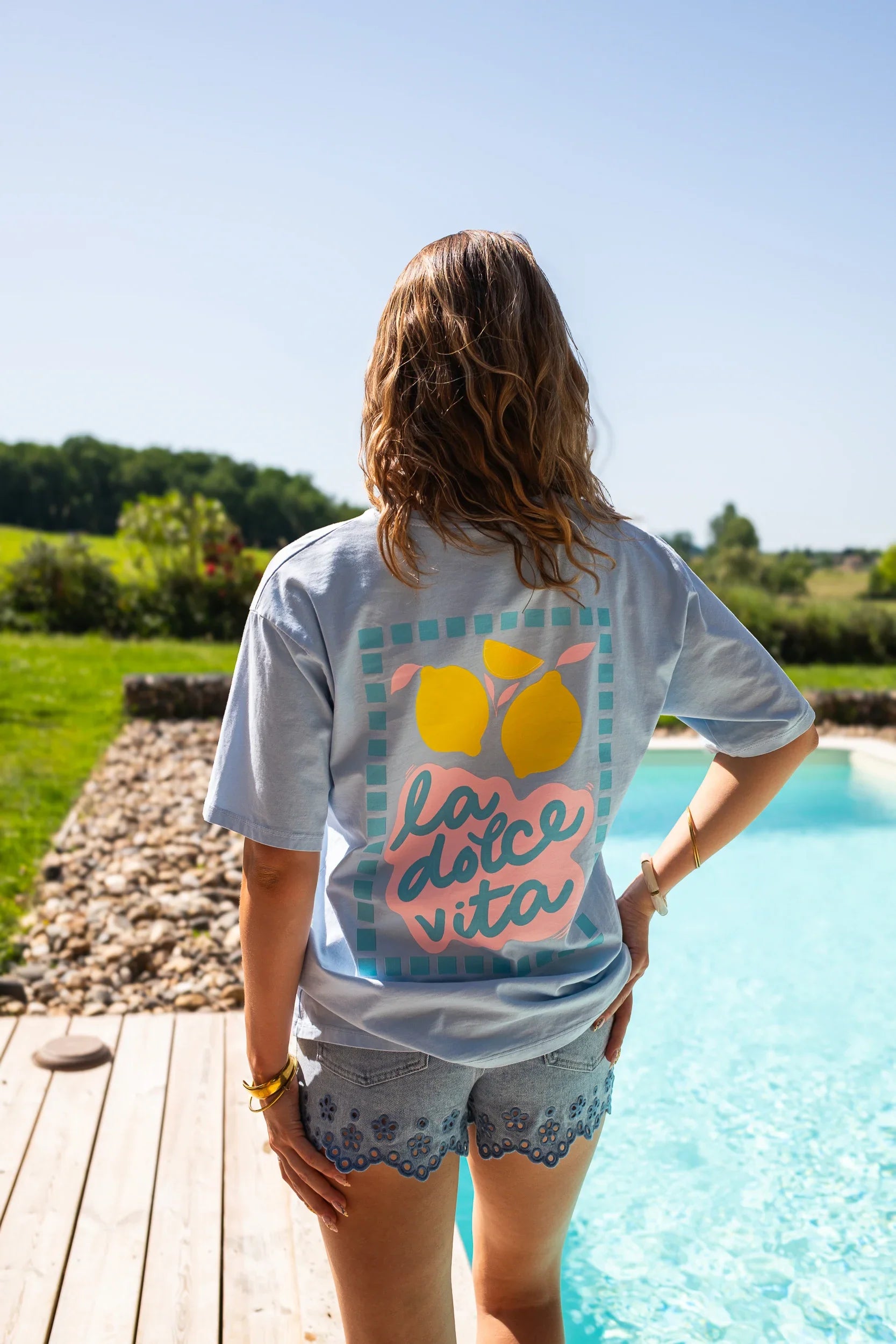 La Dolce Vita Blue T-Shirt