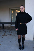 Strickkleid Mara – Schwarz