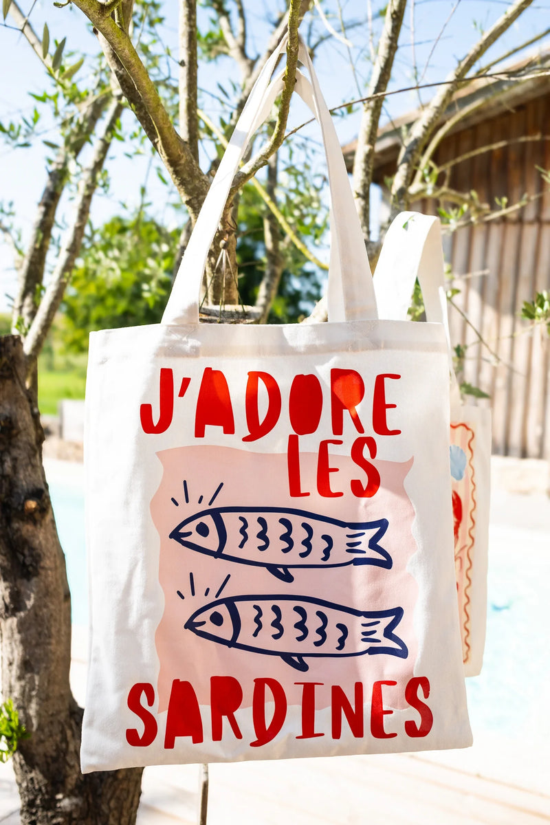 Tote-Bag J'Adore Les Sardines