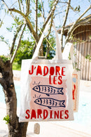 Tote-Bag J'Adore Les Sardines