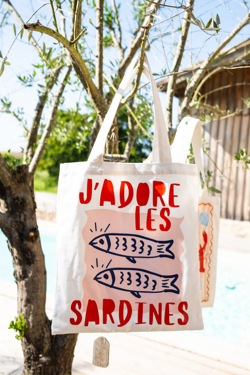 Tote-Bag J'Adore Les Sardines