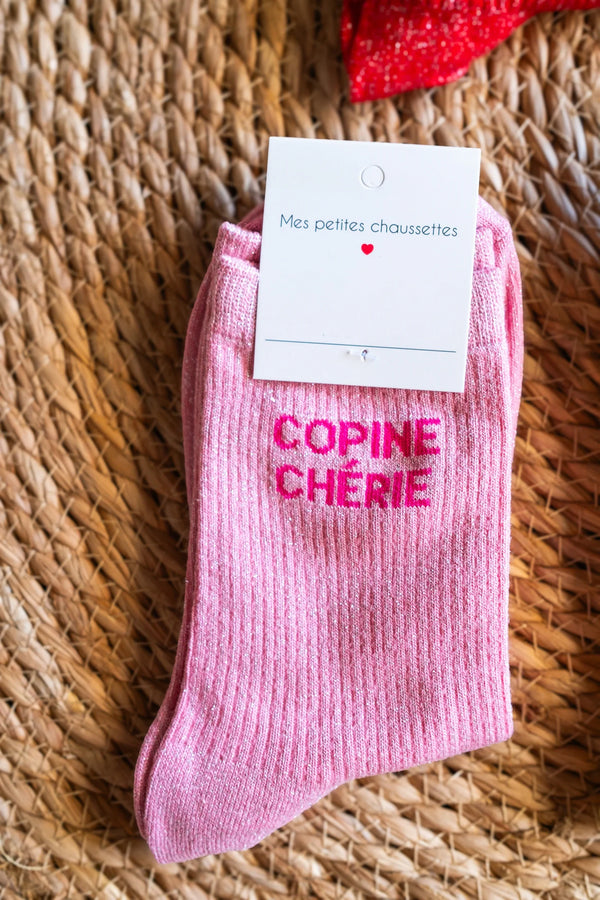 Calcetines de novia de novia rosa