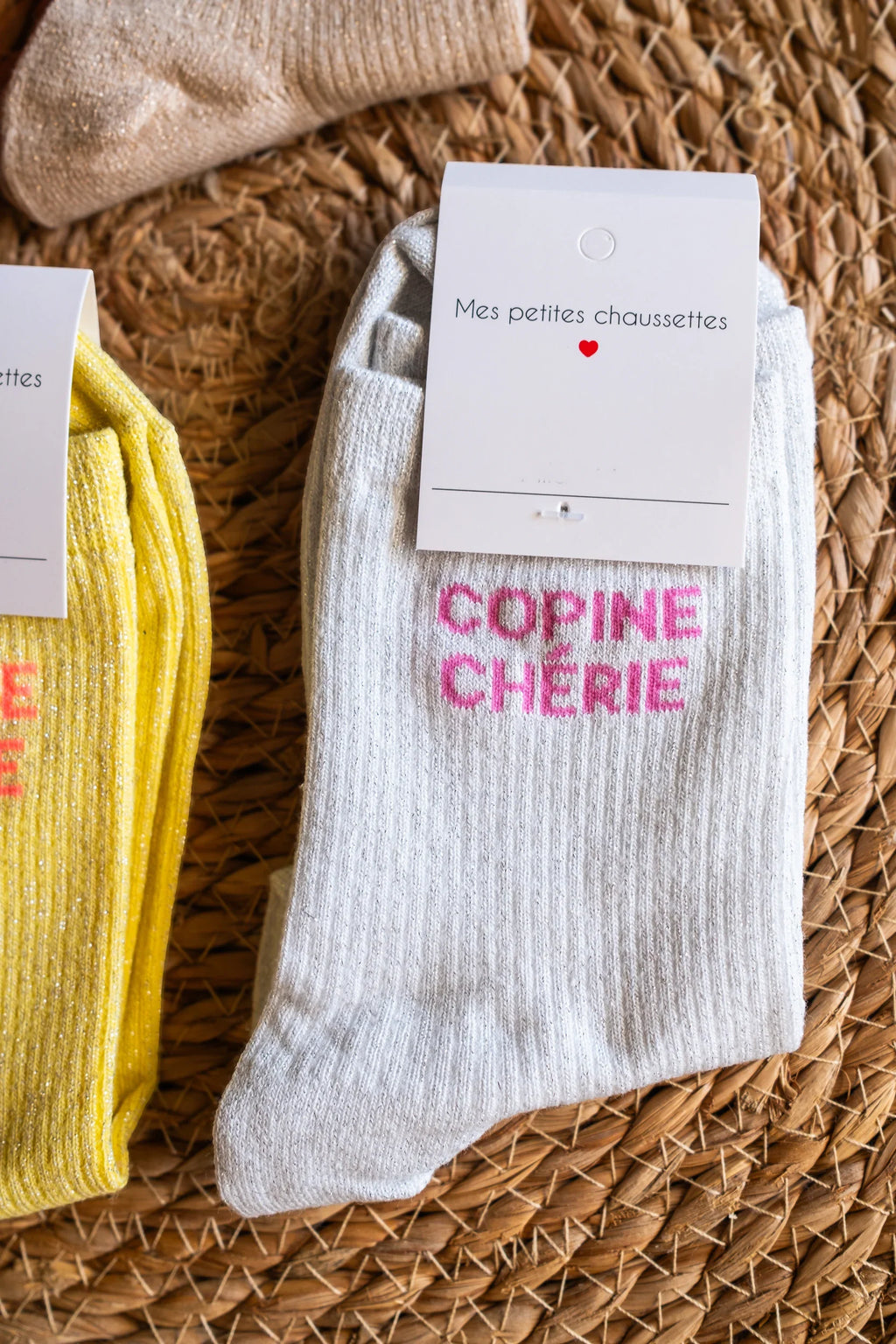 Calcetines Copine Chérie grises