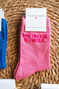 Iconic Mistress Socks Old Pink