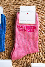 Iconic Mistress Socks Old Pink