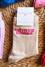 Chaussettes Maîtresse Iconique Beiges
