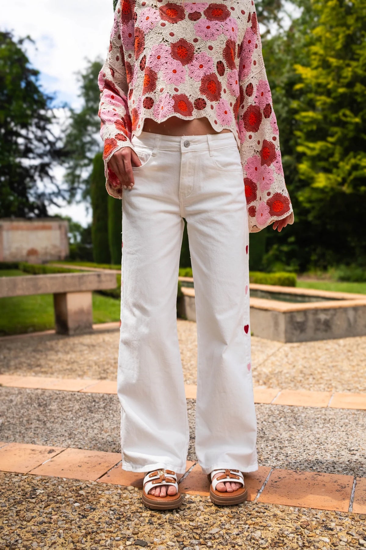Jeans Daisy - Weiß