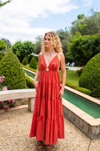 Robe Charline Longue Terracotta