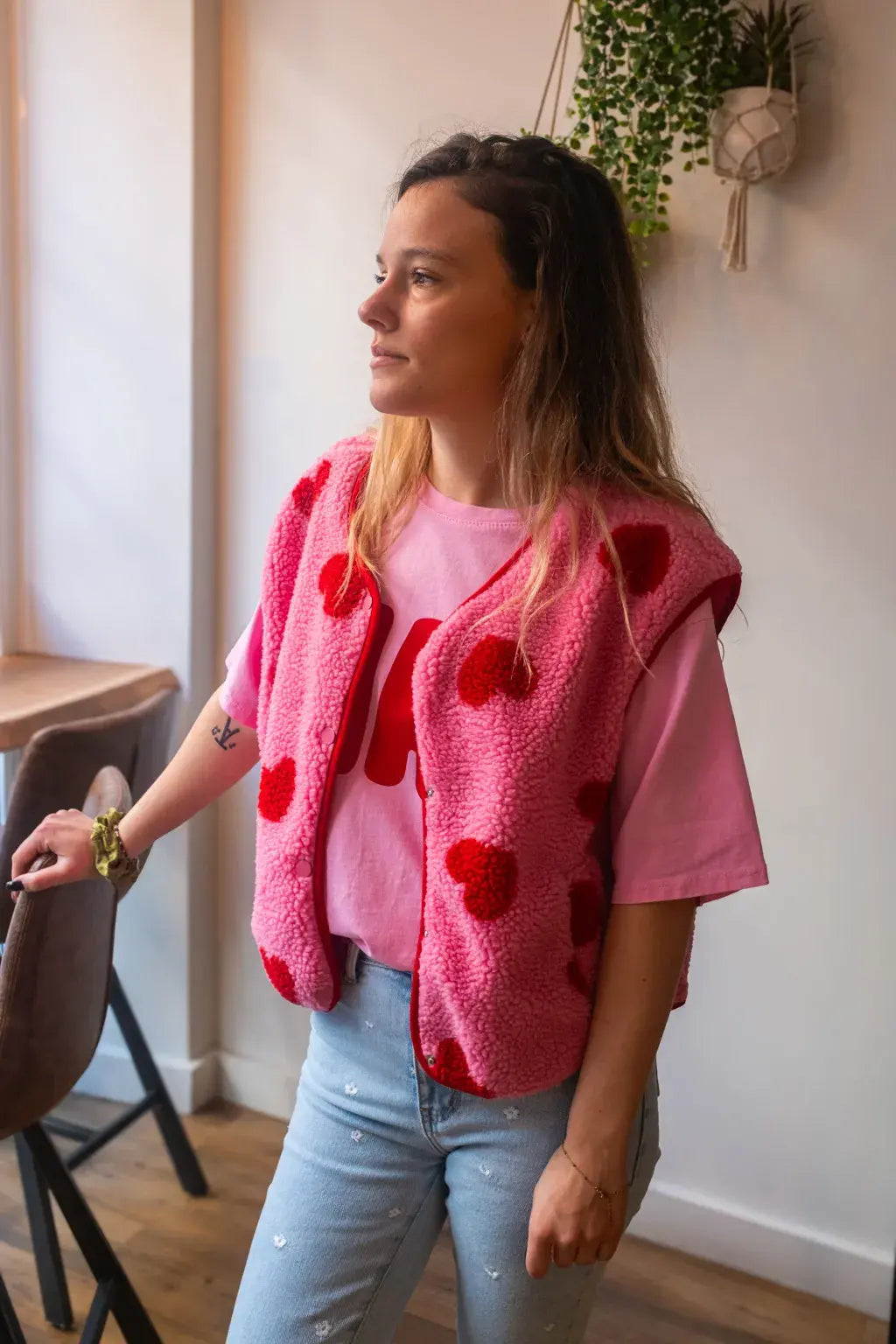 Vest Câline - Lyserød