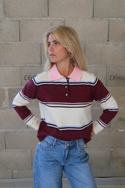 Trui Amber Bordeaux