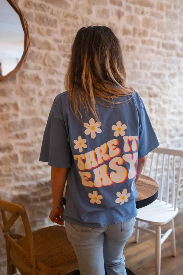 Camiseta Azul Fácil