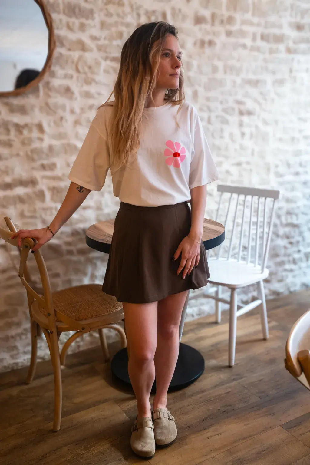 Gonna pantalone Jane - Tortora
