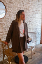 Gonna pantalone Jane - Tortora