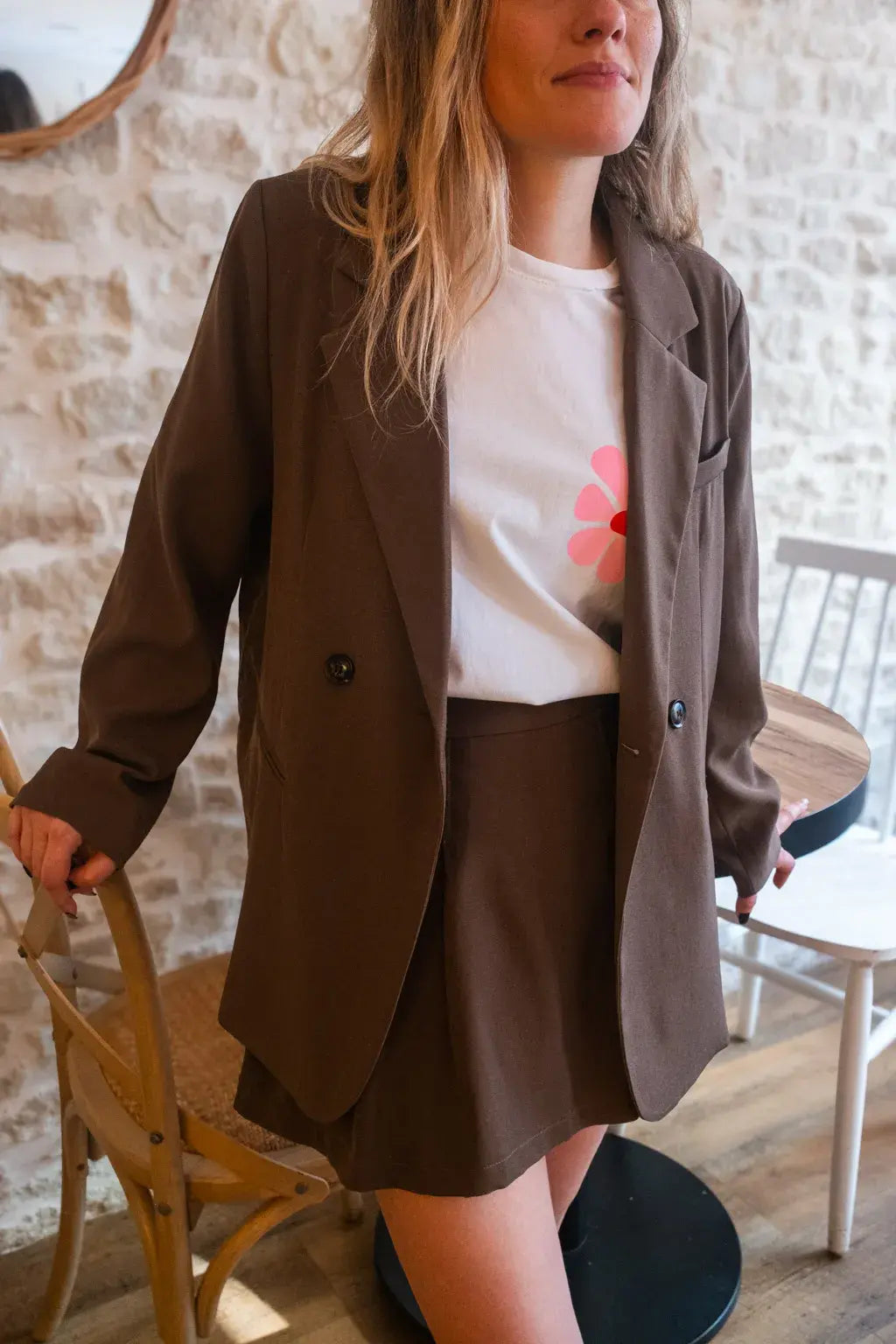 Gonna pantalone Jane - Tortora