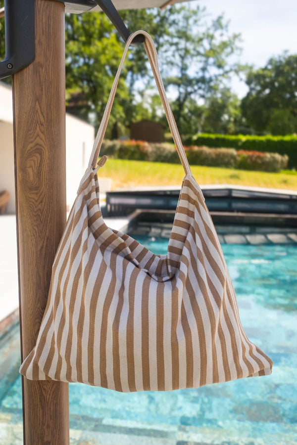 Soline L Beige Tote Bag