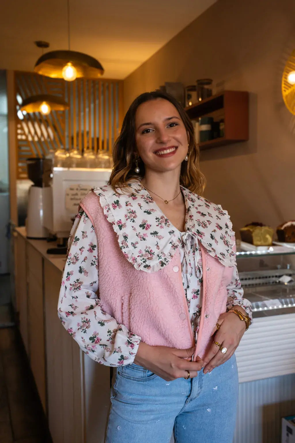 Gilet Elise - Rosa Cipria