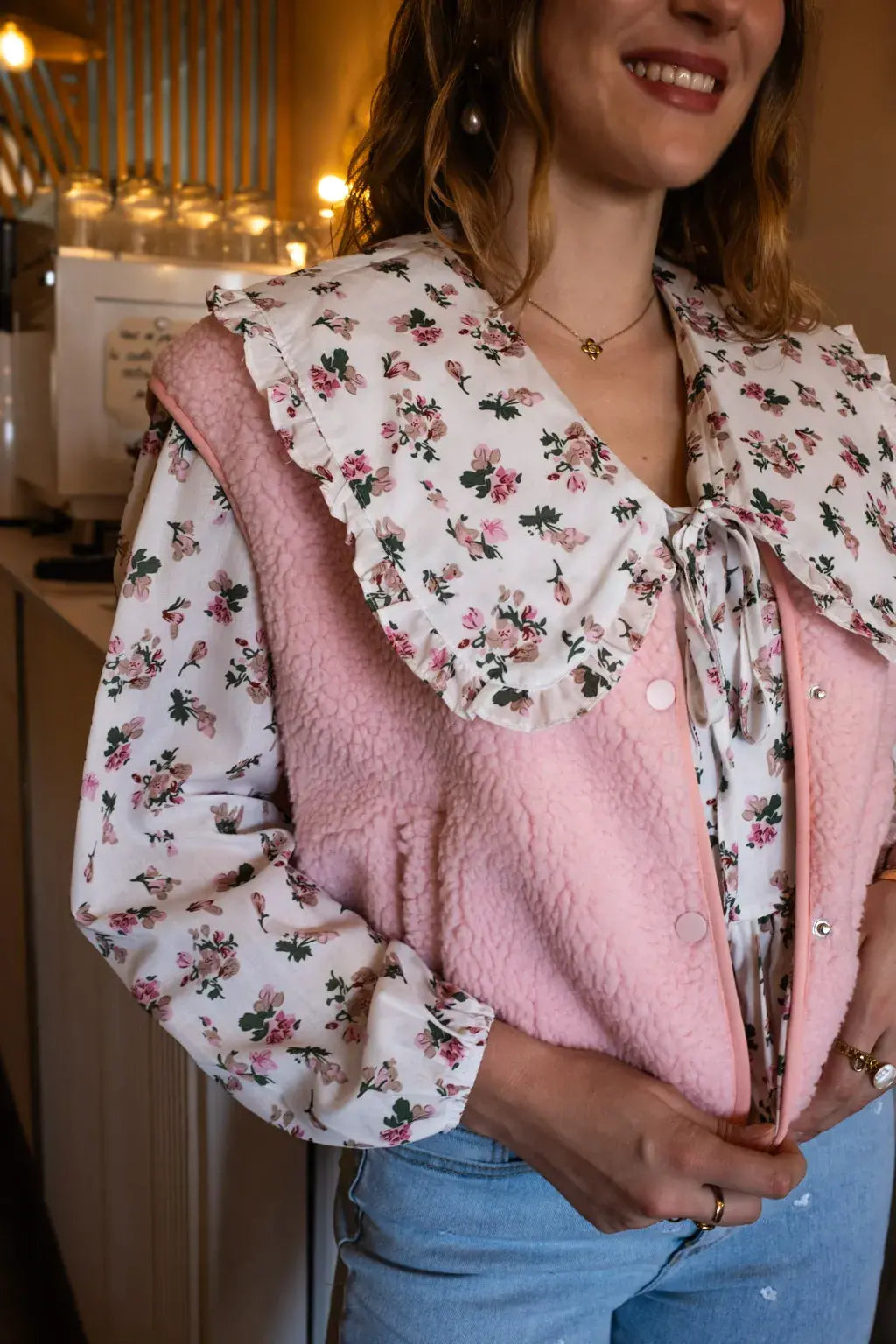 Gilet Elise - Rosa Cipria