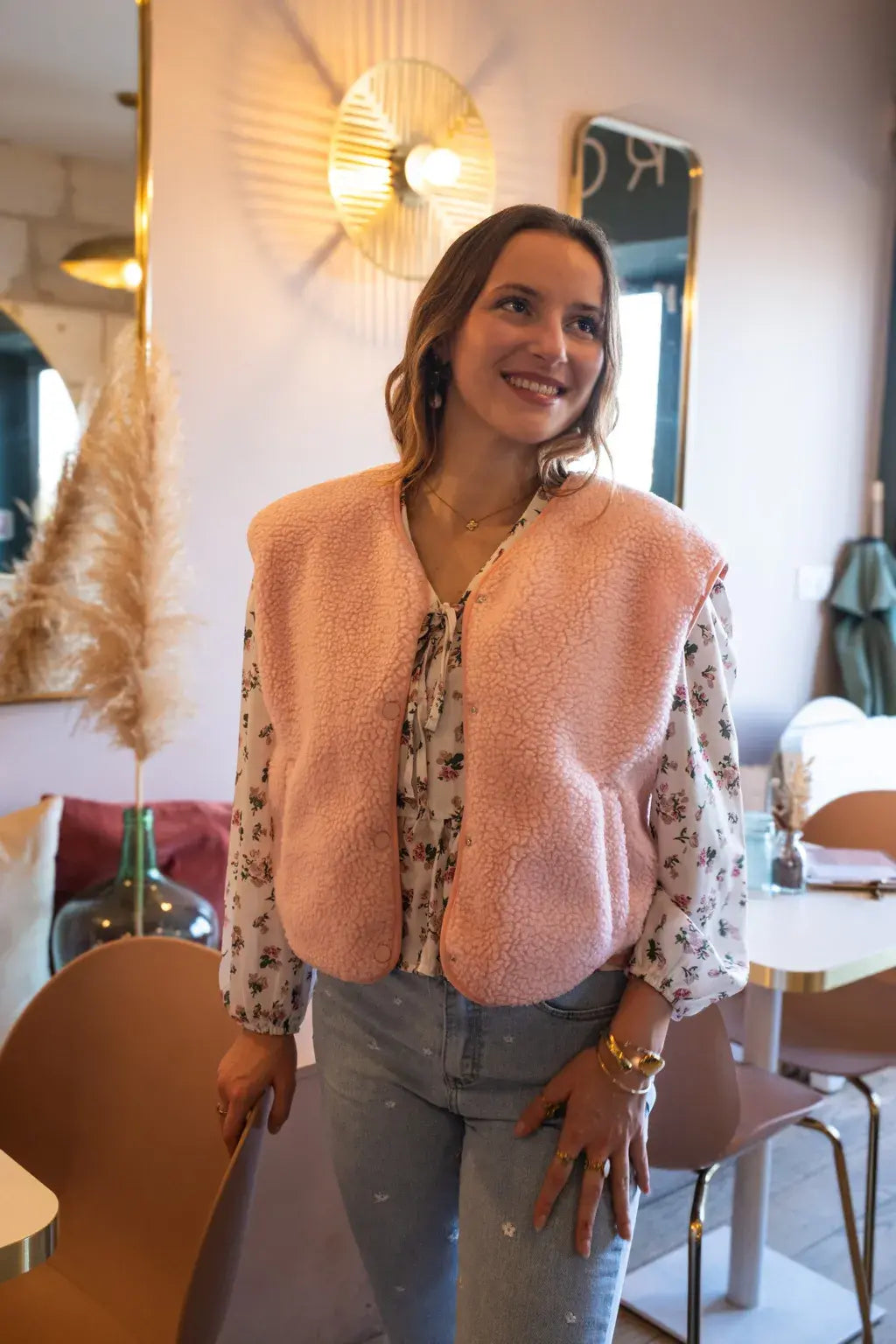 Gilet Elise - Rosa Cipria