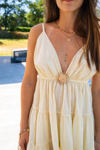 Robe Charline Courte Jaune